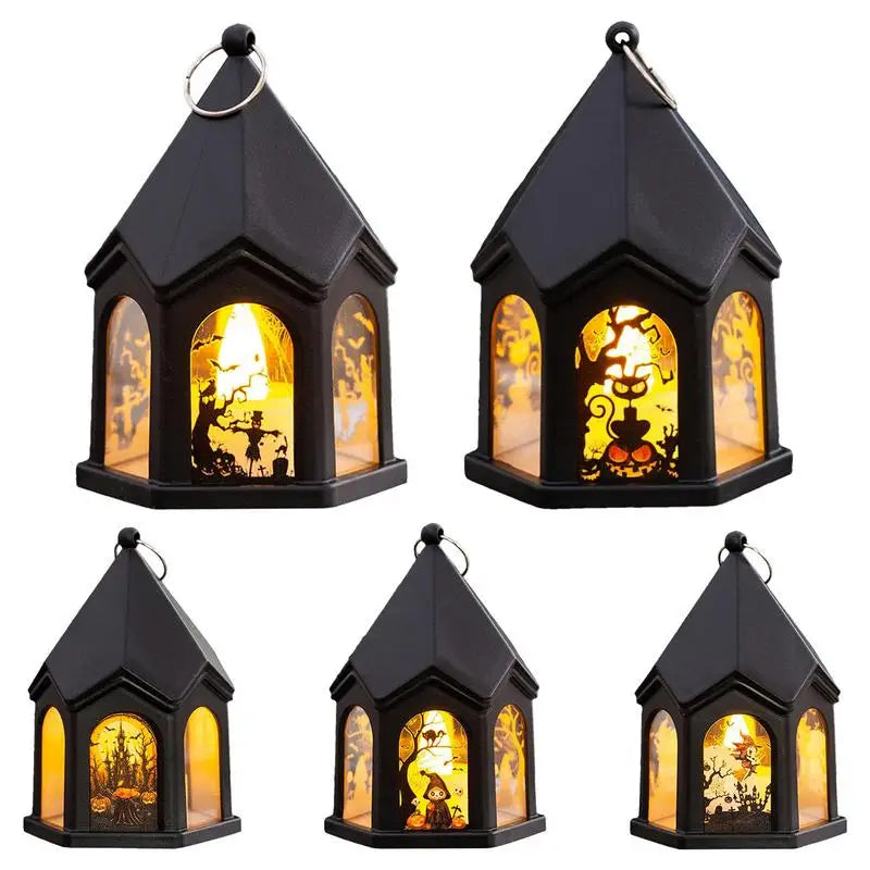 Halloween Pumpkin Lantern Halloween Atmosphere Wind Lamp Decorations Halloween Lights Horror Decor Battery Operated