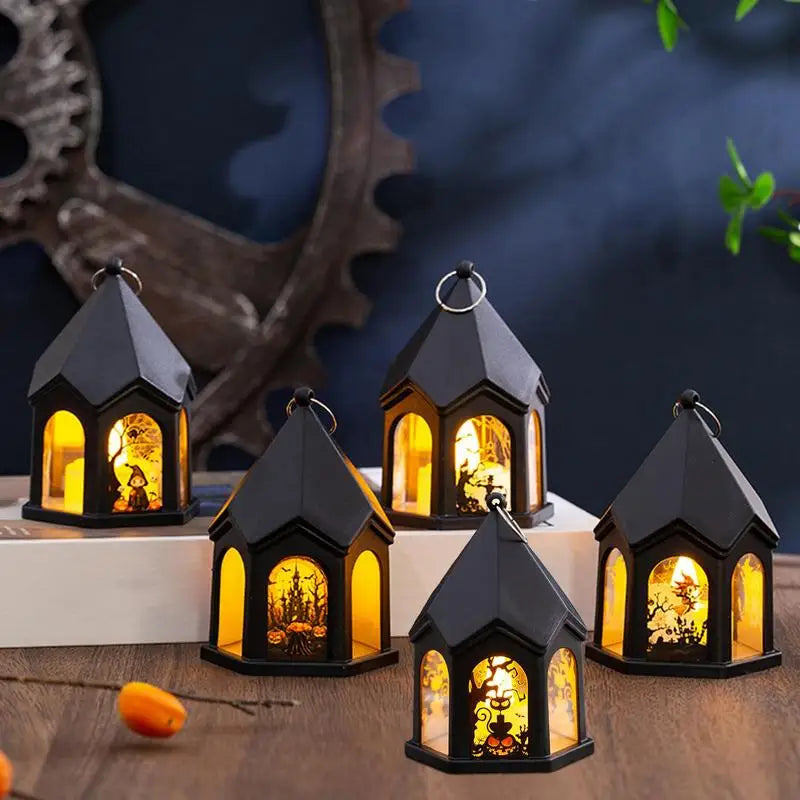 Halloween Pumpkin Lantern Halloween Atmosphere Wind Lamp Decorations Halloween Lights Horror Decor Battery Operated